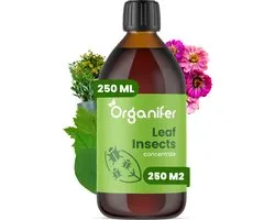 Leaf Insects Bladinsecten Concentraat (250ml, 250m2) - Bladluis – Buxusrups – Geschikt voor wolluizen, spint, anri-rupsen, bladluizen, taxuskever, witte vlieg, trips en andere bladinsecten – Organifer