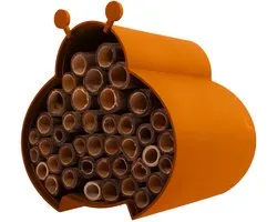 Point-Virgule - Insectenhotel - Bijenhotel - Oranje bij - 16x15x12cm