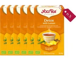 Yogi Tea Detox with Lemon Value Pack - 6 paquets de 17 sachets de thé