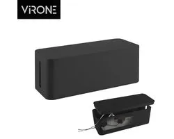 Virone kabelbox - kabelorganizer voor stekkerdozen - Opbergbox stekkerdoos - Zwart