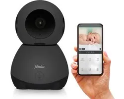 Alecto Wifi Babyfoon met Camera en App - Full HD - Op afstand beweegbaar - Melding bij beweging en geluid - SMARTBABY10BK - Zwart