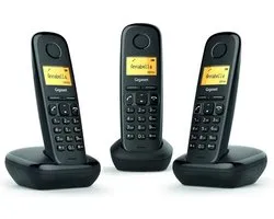 Gigaset A170 - Trio DECT telefoon - Zwart