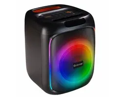 Boîte de fête avec haut-parleur Bluetooth Denver - Lumières disco - Incl. Télécommande - Connexion microphone - BPS165