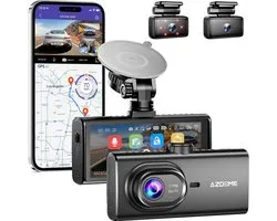 AZDome M560 3CH 4K Wifi GPS 128gb dashcam voor auto