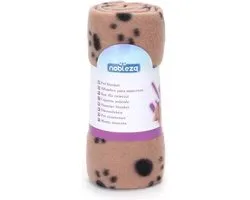 Nobleza Couverture polaire - Couverture pour animaux - couverture pour chien - couverture pour chat - Beige - 120 x 100 cm - M