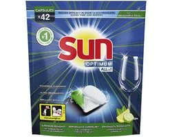 Sun Optimum All-in 1 Vaatwascapsules Citroen 42 stuks