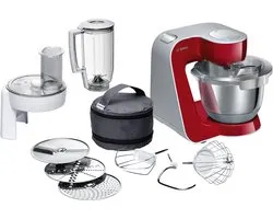 Bosch MUM5 keukenmachine, 1000W, 3,9L, rood