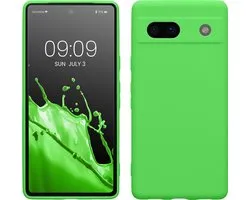 kwmobile étui de téléphone adapté à Google Pixel 7a - Étui pour smartphone - Découpe précise de l'appareil photo - En vert citron