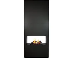 Xaralyn Waterdamphaard - Ambiance EOB - zwart hout - met afstandsbediening - Opti-Myst elektrische sfeerhaard - Cassette 600 - tunnelhaard - room divider