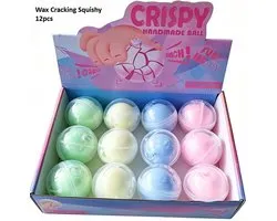 Wax Cracking Squishy Bal 5,5 cm – Crispy Fidget Toy – Knijpbal – Stressverlichtend Speelgoed – 1 Stuk – Squeeze