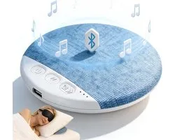 Nouveau modèle de haut-parleur d'oreiller Bluetooth 2026 – Haut-parleur Bluetooth sous l'oreiller avec bruit blanc – Haut-parleur de lit Bluetooth 5.4 en microfibre – Convient aux dormeurs latéraux – Technologie de conduction osseuse (bleu*1)