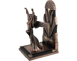 Veronese Design Beeld/figuur - Gevleugelde Vrouw Art Deco Boekensteun