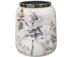 TS Collection - Pot de fleurs haut Moonlight meadow - 21x24 - Métal & Époxy - Articles d'intérieur exclusifs pour l'intérieur - Handgemaakt - Unieke print - Designed by Lammie