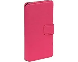 Roze Samsung Galaxy J7 2015 TPU wallet case booktype hoesje HM Book