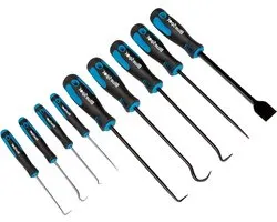9-delige set haakjes-schraper zwaar gebruik BlueSpot Tools