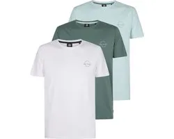 Petrol Industries - Heren 3-pack jersey T-shirts Salsa - Multicolor - Maat M