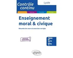 Enseignement moral et civique - Lycée (2de-1re-Tle) - Nouveaux programmes