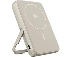 Fresh 'n Rebel Batterie externe sans fil magnétique 10 000 mAh - Compatible MagSafe et Qi2 - Batterie externe iPhone et Qi2-Android - Charge sans fil 15 W - Silky Sand
