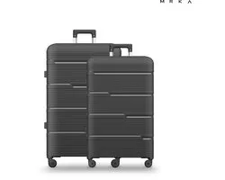 MRKA® Milano - Ensemble de deux valises (M + L) - Valise en polypropylène - Zwart - Serrure TSA - Roues pivotantes à 360° - 63 L et 88 L