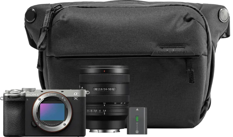Sony A7C II Zilver Travel Kit