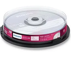 Philips Dvd+R 4,7Gb 16Xspeed Spindle 10 Stuks
