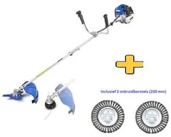 Débroussailleuse essence Borg 52cc + désherbage - Machine de jardin 3 en 1 -