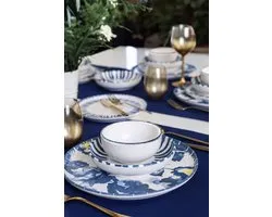 Keramika Serviesset - Keraart Azure - 24 delig - 6 persoons - Stoneware