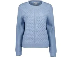 Blue Seven dames - Trui 247999 blauw uni gebreid maat 40