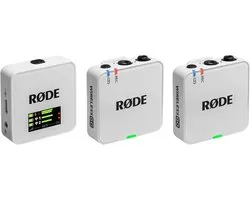 RØDE Wireless GO (Gen 3) – Compact Wireless Microphone – Superb Audio, 32-bit Float Recording, Automatic Level Control, for Phones, Cameras and Computers (White)