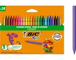 BIC Kids 24 craies de couleur Plastidecor - différentes couleurs