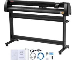 VEVOR Snijplotter Vinylsnijder Vinyl Cutter Plotter Cutting 53 Sign Maker Software Bundel Achtergrondverlichting Graphics