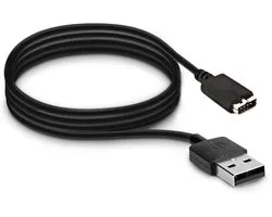 Câble de charge USB kwmobile pour Polar M430 - Câble en noir - Câble de rechange pour tracker fitness