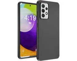 Étui adapté pour Samsung A52 housse noir - coque arrière - protection optimale - noir