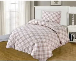 Bed Glow & Apparel – Parure de lit simple 140 x 200 cm avec 1 Taies d'oreiller 60 x 70 cm – 100 % flanelle – Vrierkanten