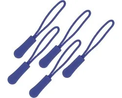 5 x Ritstrekker - Donkerblauw - Ritstouwtje - Ritshulp - Zipper Puller - Ritssluiting vervangen - Rits reparatie
