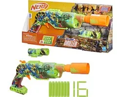 NERF Zombie Driller - Blaster, 16 Nerf Elite-darts