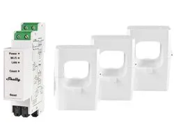 Shelly Energiemeter 2-Weg Pro 3Em 400A Wifi Voor Smart Home Systeem
