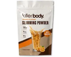 Killerbody Slimming Powder Orange | Fat Burner & Pre-Workout | Met Creatine, Groene Thee & 150 mg Cafeïne