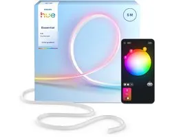 Philips Hue Essential Flex LED Strip - 5m - Gekleurd neonlicht - Dimbaar - Buig in elke vorm - Bediening via onze app of met je stem