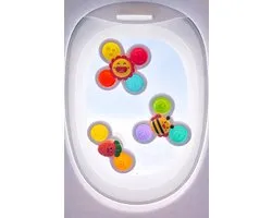 LuukyBB - 3 pièces - Fidget Popit Spinners Avion - Chaise haute sur la Bébé en route Voyages en voiture - Voiture - Chaise haute de table - Jouets de Bain - Bébé tout-petit enfant d'âge préscolaire