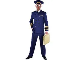 Magic Design Pilotenpak Heren Polyester Blauw Maat Xl