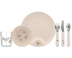 Service de table enfant Mepal Mio - 6 pièces - Cadeau de maternité - Vaisselle pour enfants - Sunshine & Rainbow