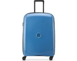 DELSEY PARIS Valise Belmont Plus Expandable 4 Double Rolls MR Trolley Zinc Blue Bleu gris