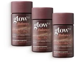 Glow25® Balance (3x 60 capsules) - 3-in-1 Formule - biotisch supplement - voor een rustige buik & energie