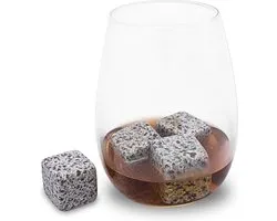 Whiskeystones de granit de remplacement de bloc de glace - Glacière Scotch On The Rocks - lot de 6 pièces