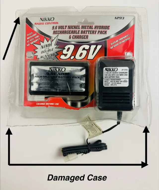 NIKKO 9.6V Rechargeable NiCd 1291 Battery Pack & 1290 Quick Charger (Unused )