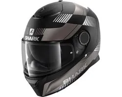 SHARK SPARTAN 1.2 STRAD Casque moto casque intégral Matt Zwart Anthracite Argent - Taille XS