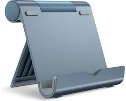 Tablet Standaard, Verstelbare Draagbaar Houder, Bureau Tablethouder Tabletstandaard Dock Holder voor iPad/iPad Pro/Air/Mini, Galaxy Tab A8/A7 Lite/A7/S8/S7, Tab/Phones(4-13"), Grijs