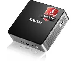 GEEKOM Air12 Mini PC-2026 Edition Mini-pc- Intel 7505-16GB DDR4 RAM-512GB SSD- Dual LAN-poort - ​​Windows 11 Pro-4K- desktop-pc Mini PC met,Mini Computer,Game PC,pc voor games e