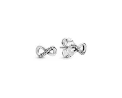 Pandora Stories 925 Sterling Zilveren Infinity Oorstekers 298820C01
